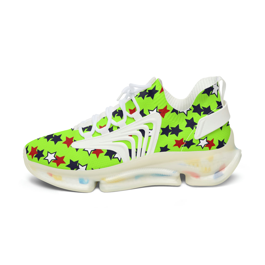 Lime Green Stargirl OTT Women's Mesh Knit Sneakers