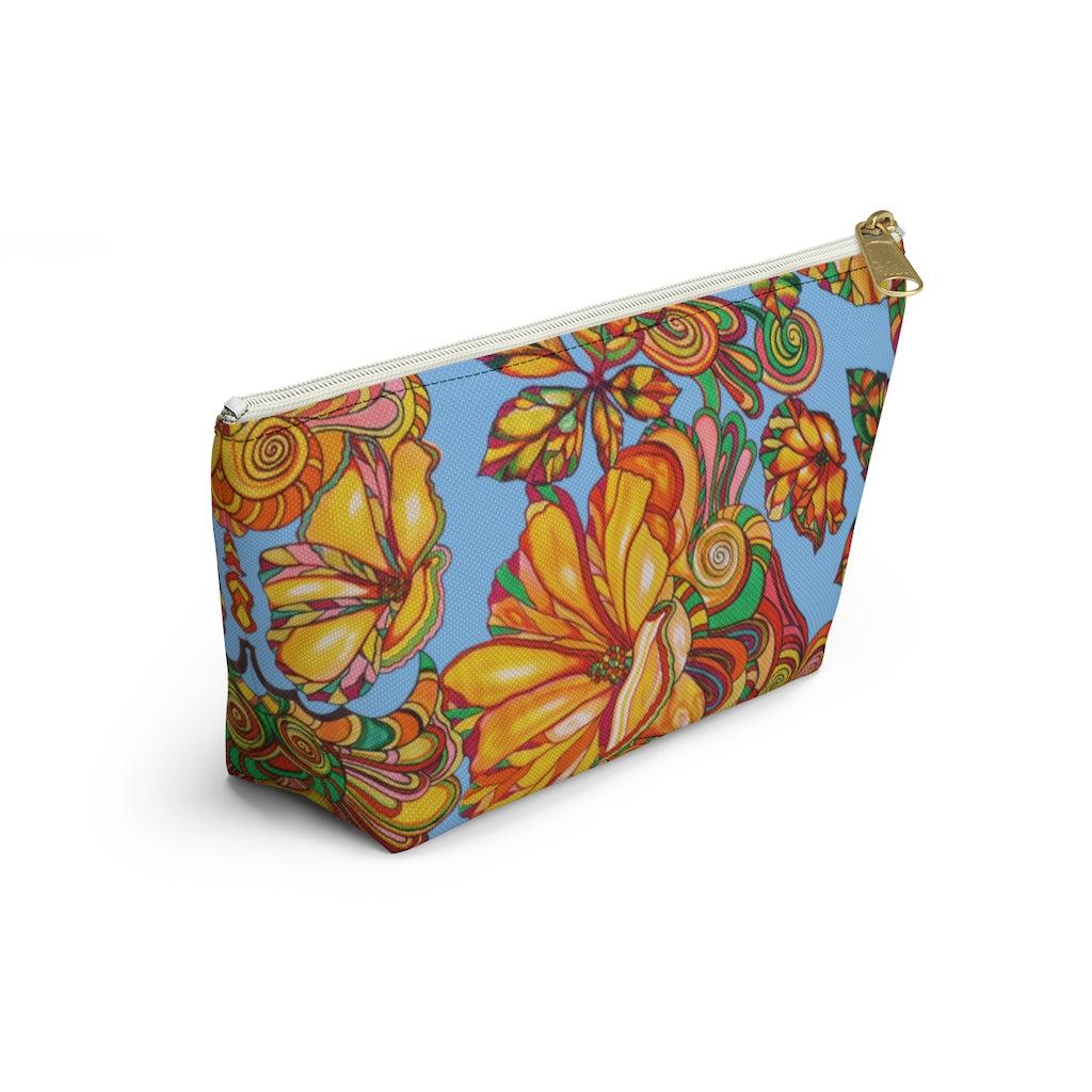 Sky Artsy Floral Accessory Pouch