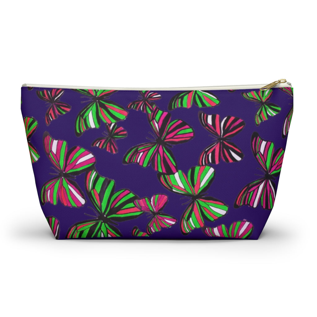 Butterflies Violet Accessory Pouch