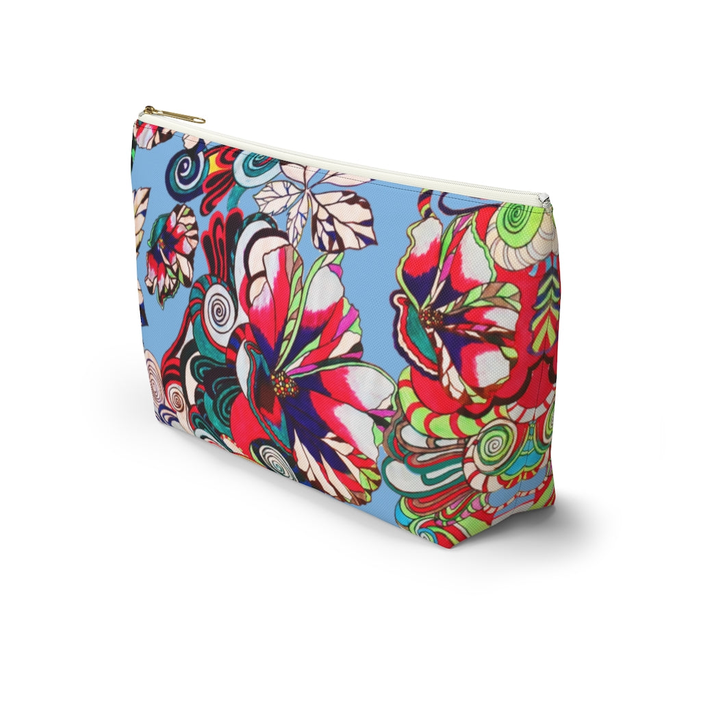Floral Pop Sky Accessory Pouch