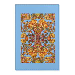 Artsy Floral Sky Area Rug