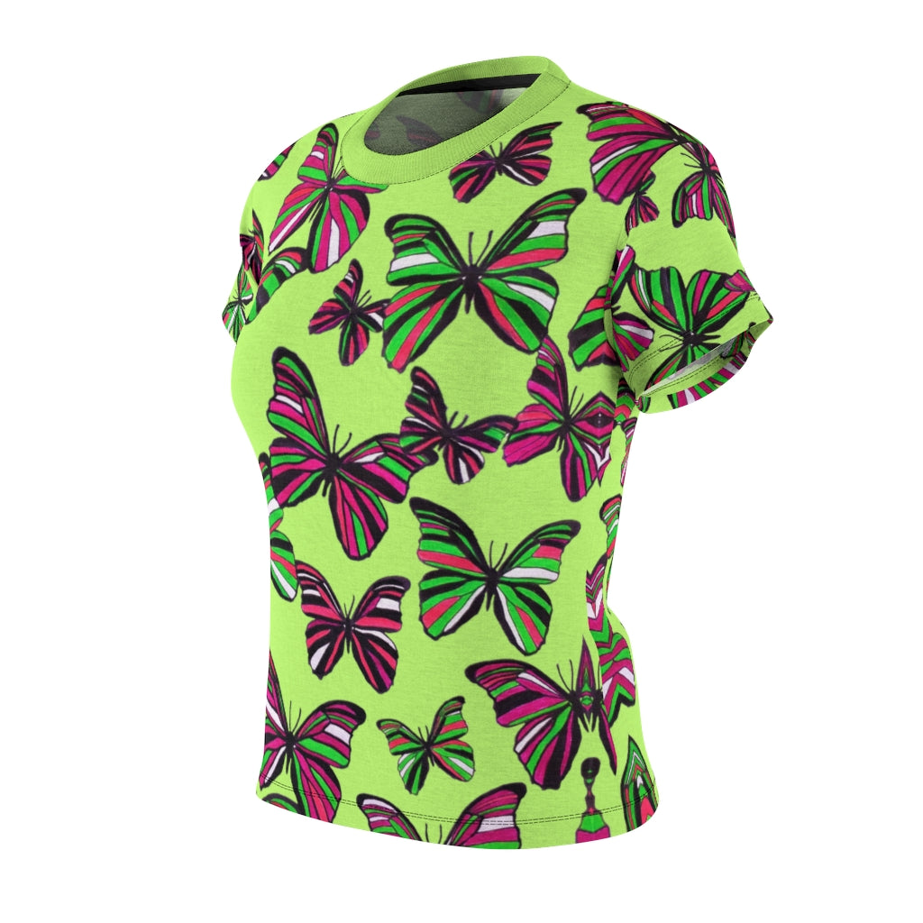 Butterflies AOP Lime T-shirt