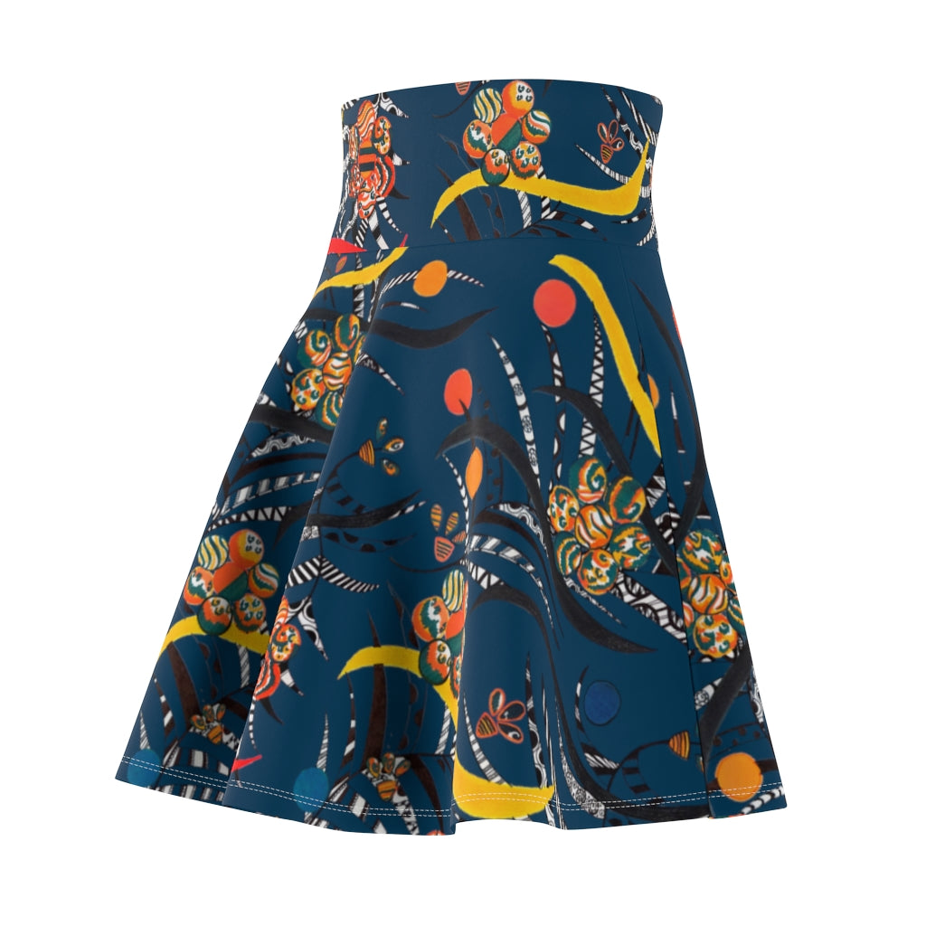 Teal Wilderness Skater Skirt