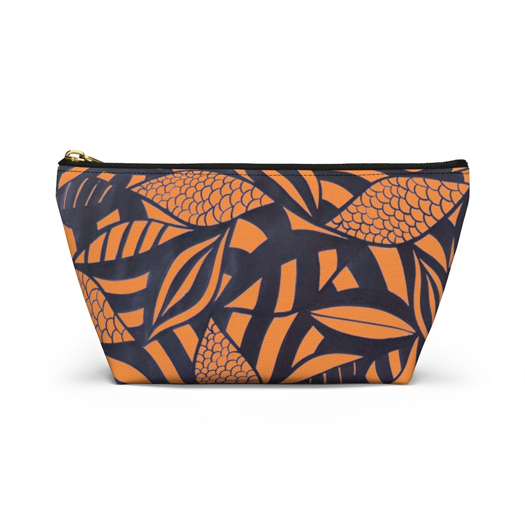 Peach Tropical Minimalist Accessory Pouch