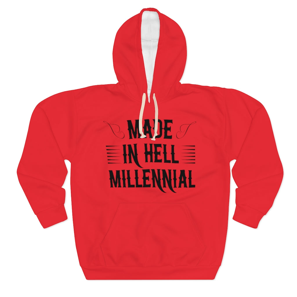 Millennial Pullover Red Hoodie