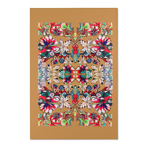 Artsy Floral Pop Tussock Area Rug