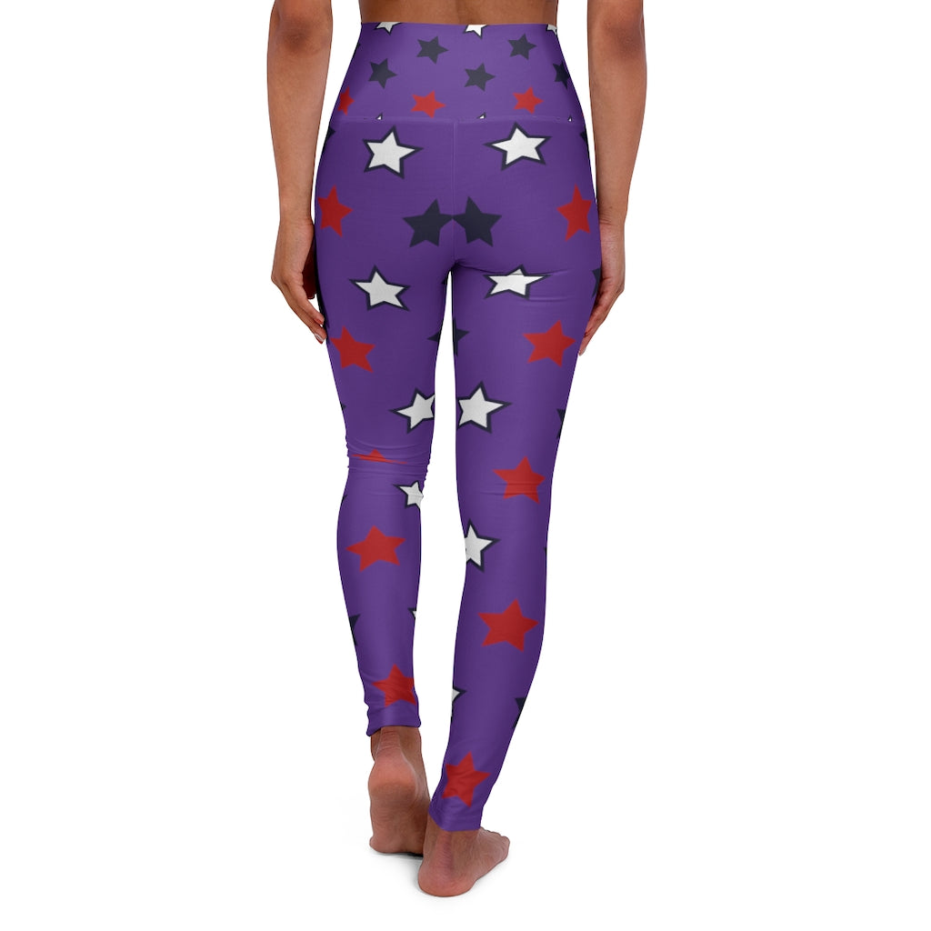Stargirl Retro Purple Yoga Leggings