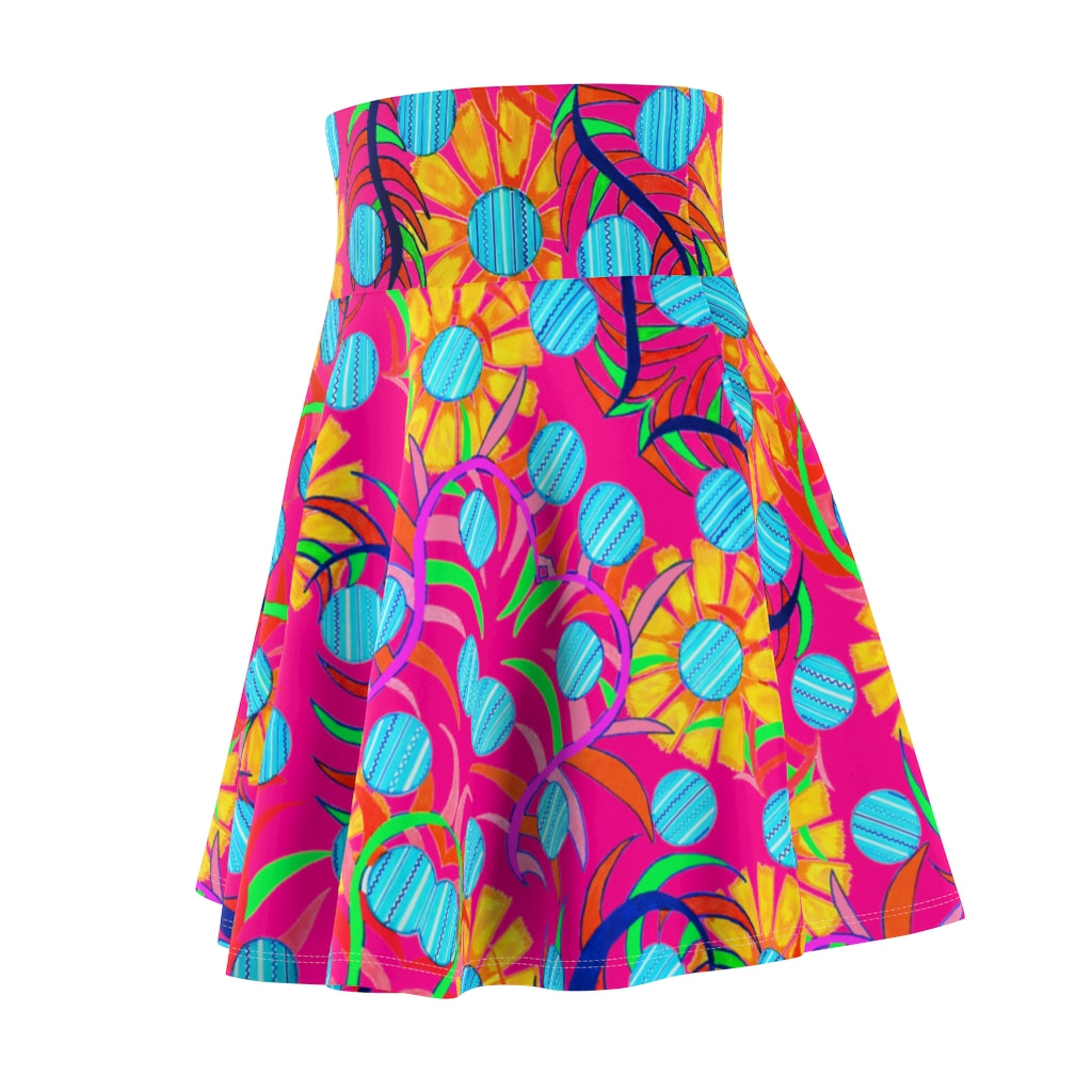 Sunflower Pink Skater Skirt