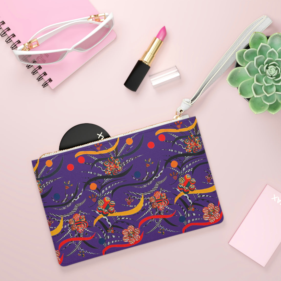 Purple Wilderness Clutch Bag