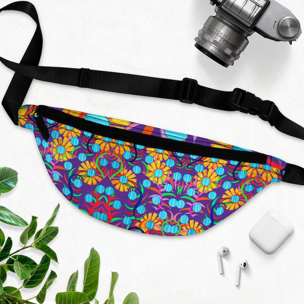 Sunflower Purple Fanny Pack