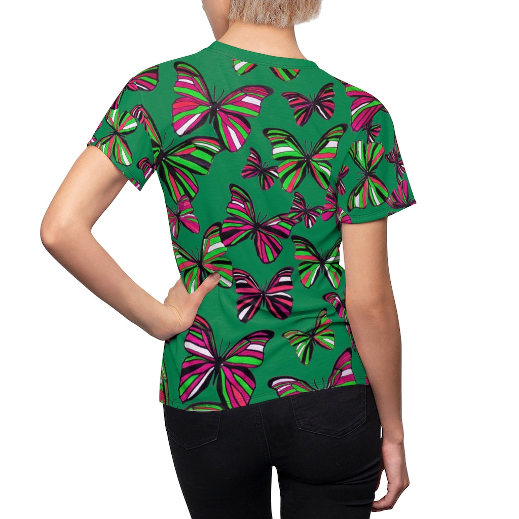 Butterflies AOP Emerald T-shirt