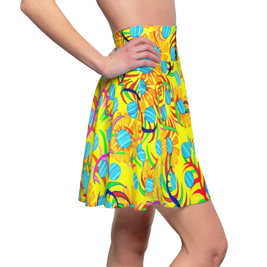 Sunflower Yellow Skater Skirt