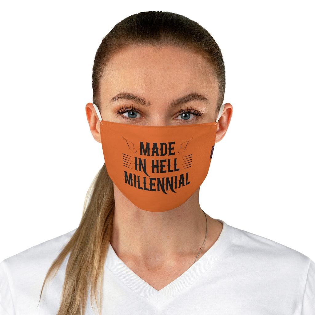 Millennial Fabric Face Mask (Spiced Orange)