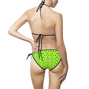 Lime Green Starry Bikini