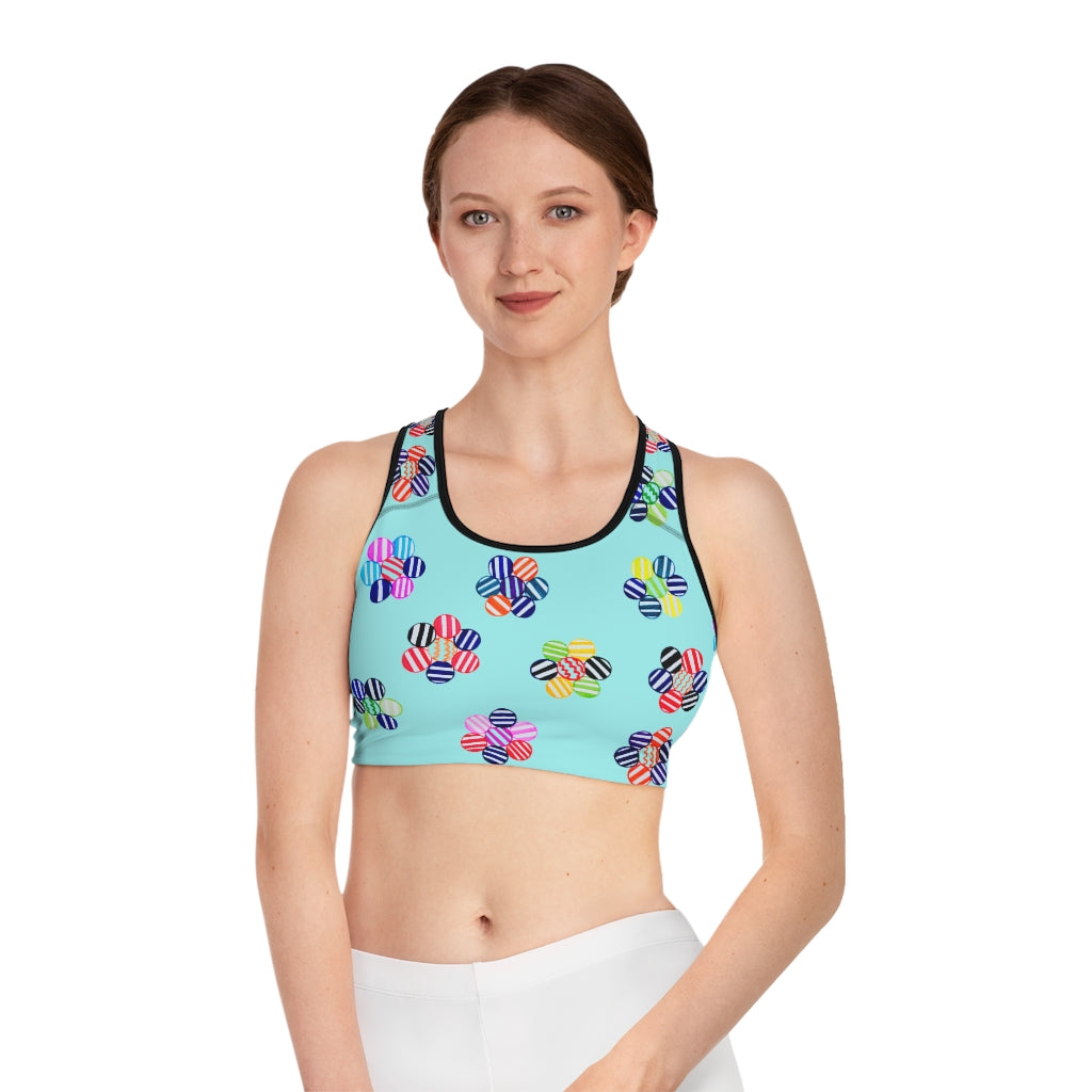 Icy Candy Florals (AOP) Sports Bra