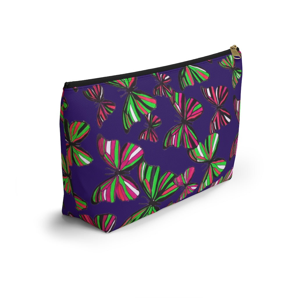 Butterflies Violet Accessory Pouch