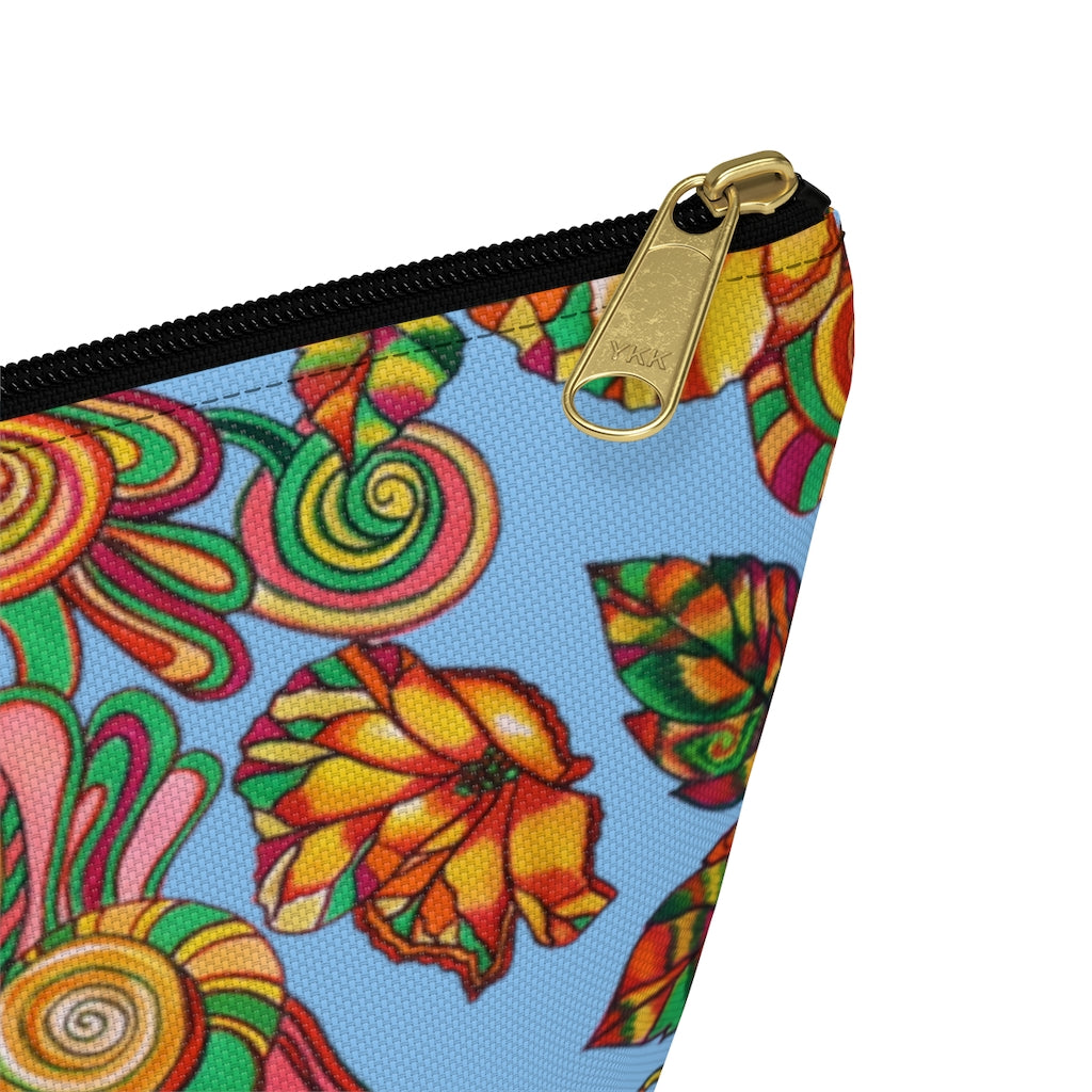 Sky Artsy Floral Accessory Pouch