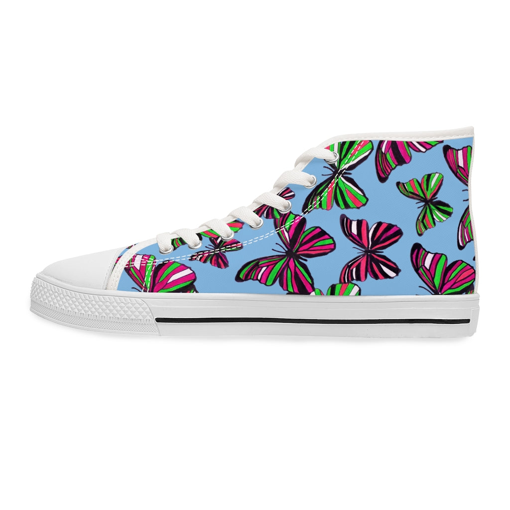 Sky Butterflies Women's High Top Sneakers