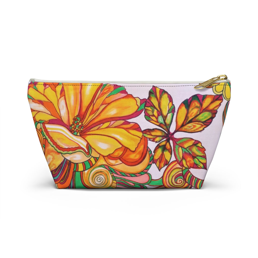 Artsy Floral Accessory Pouch