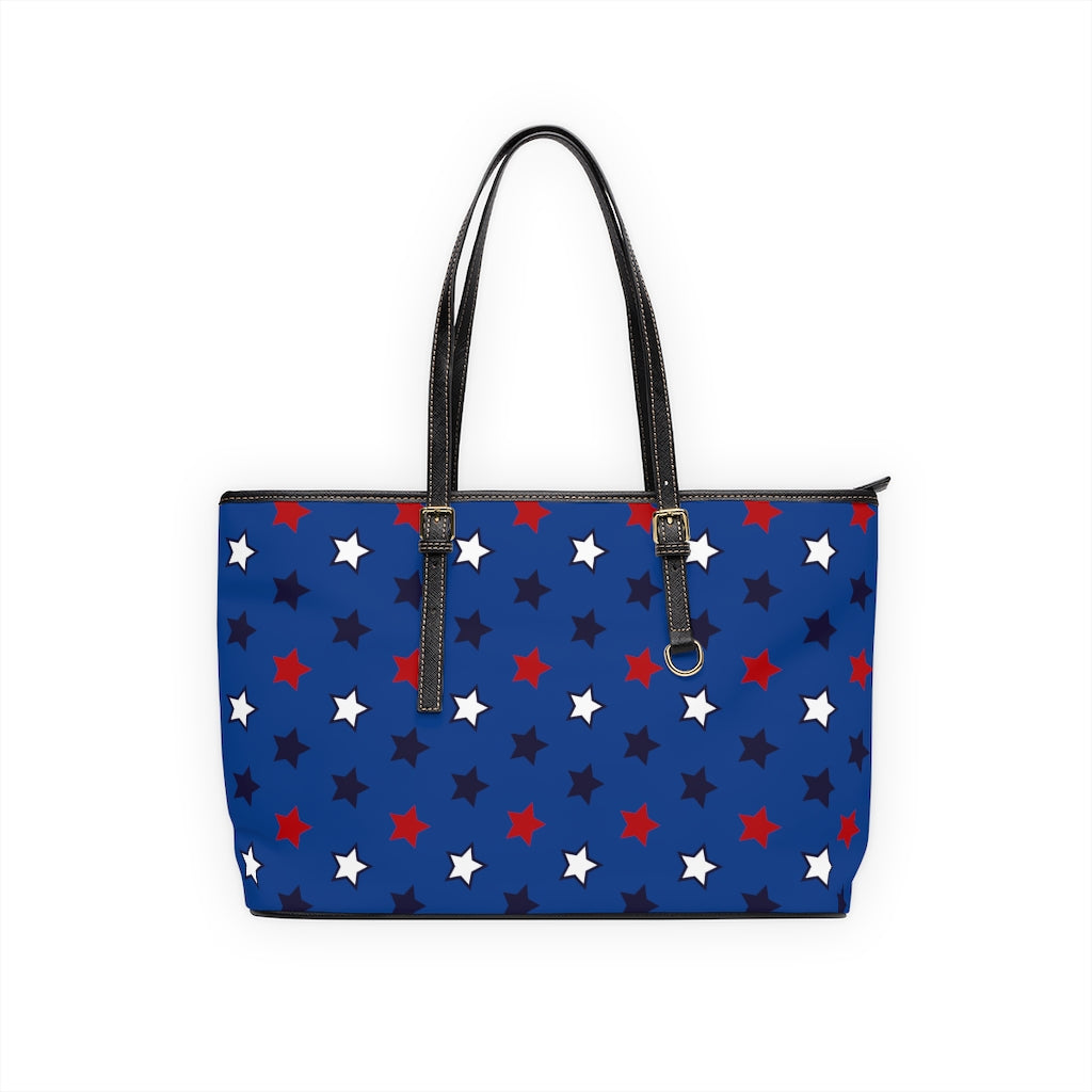 Starry Royal Blue PU Leather Shoulder Bag