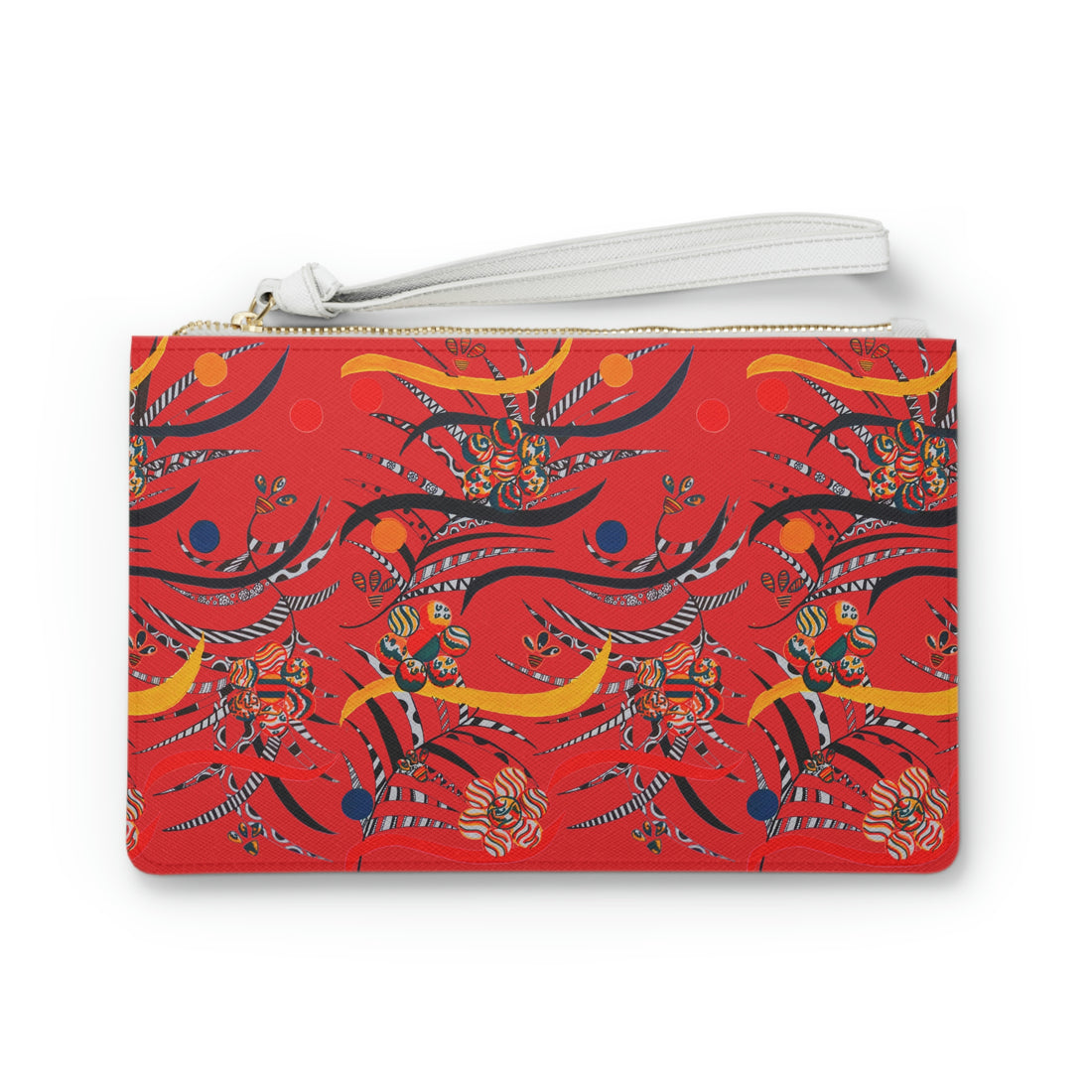 Red wilderness Clutch Bag