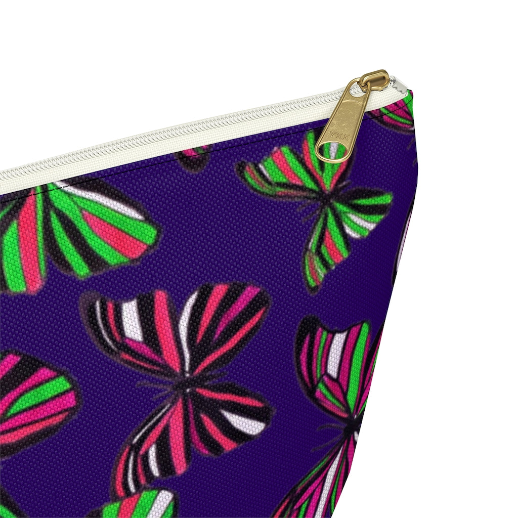 Butterflies Violet Accessory Pouch