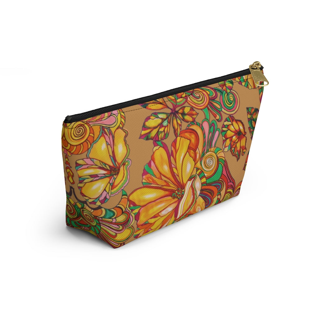 Tussock Artsy Floral Accessory Pouch