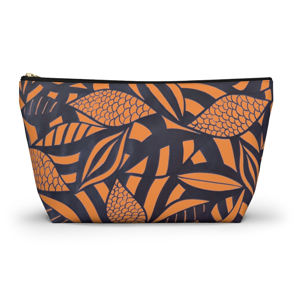 Peach Tropical Minimalist Accessory Pouch