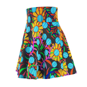 Sunflower Charcoal Skater Skirt