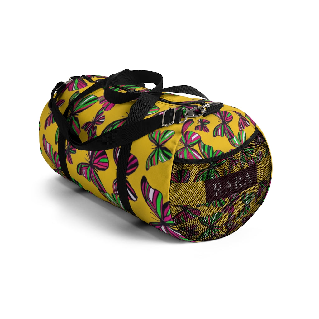 Butterflies Yellow Duffel Bag