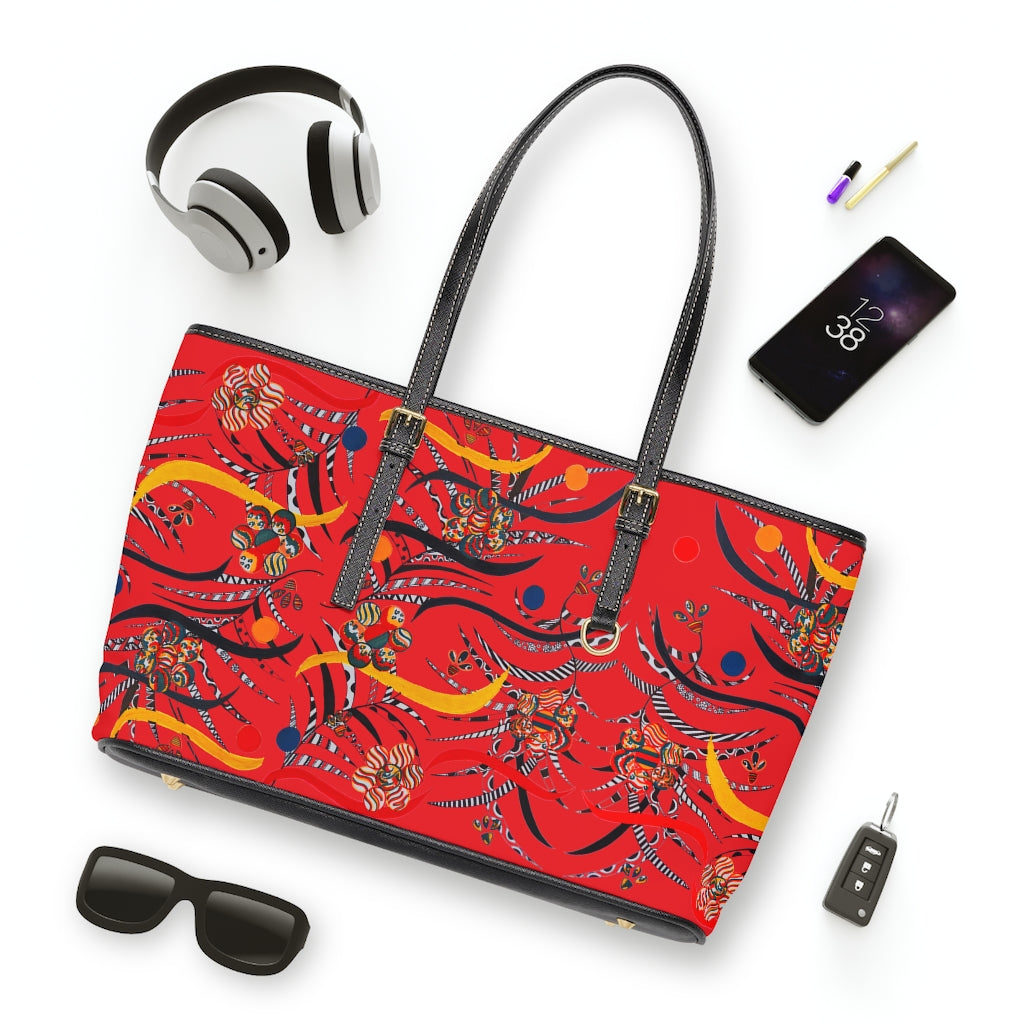 Red Wilderness PU Leather Shoulder Bag