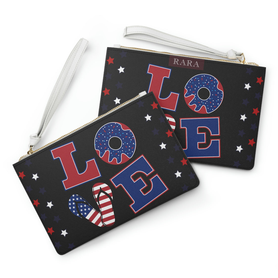 Black American Love Clutch Bag