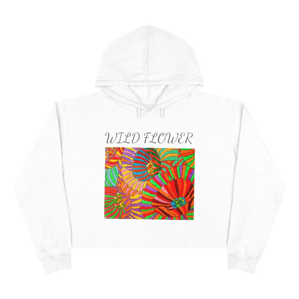 Women's Wild Flower Crop Hoodie