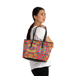 Red Sunflower PU Leather Shoulder Bag
