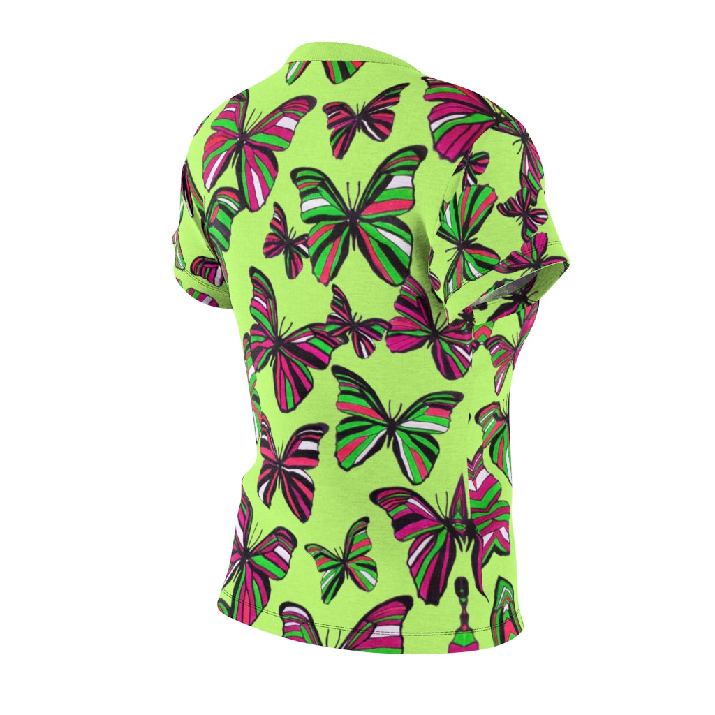 Butterflies AOP Lime T-shirt