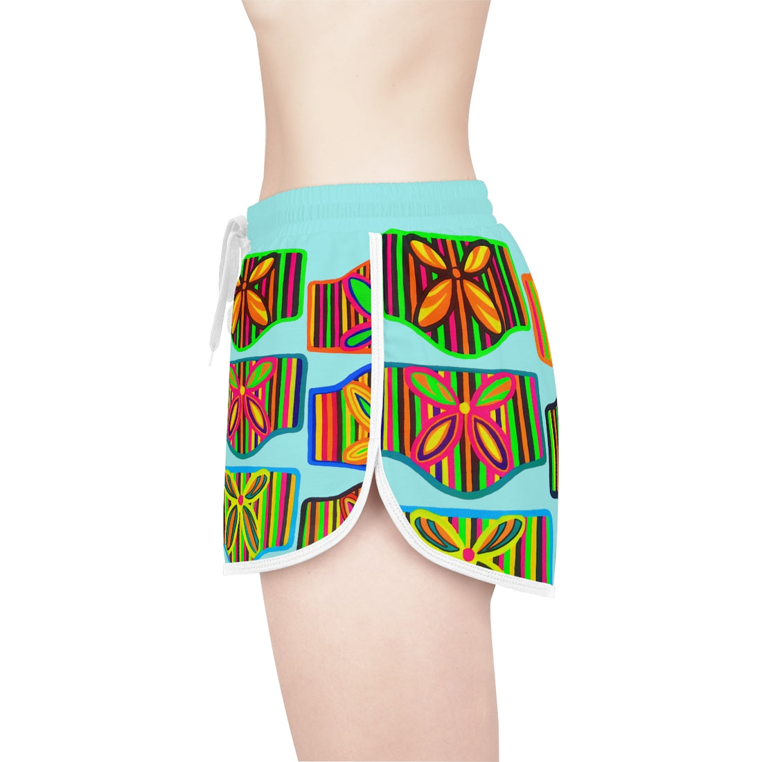 Icy Deco Print Relaxed Shorts