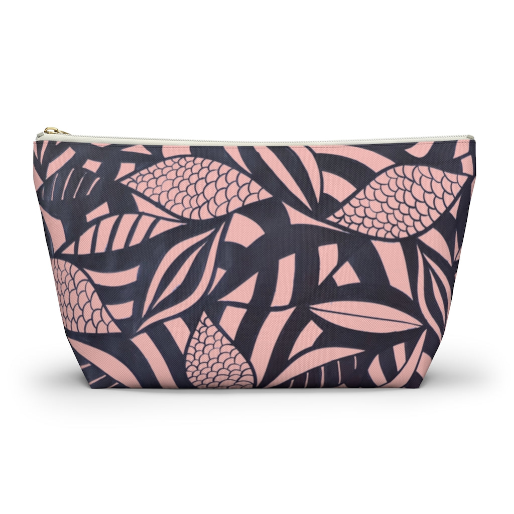 Blush Tropical Minimalist Accessory Pouch