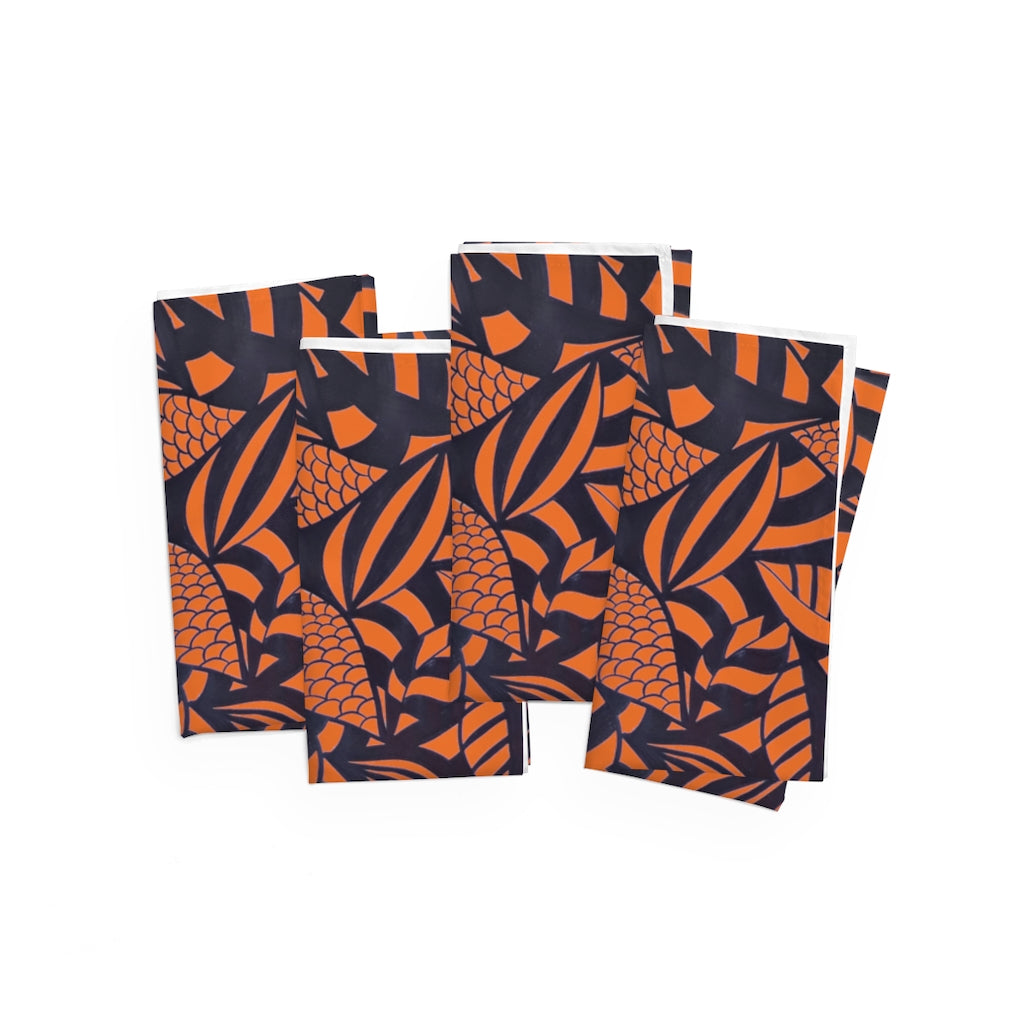 Orange Tropical Minimalist Napkin