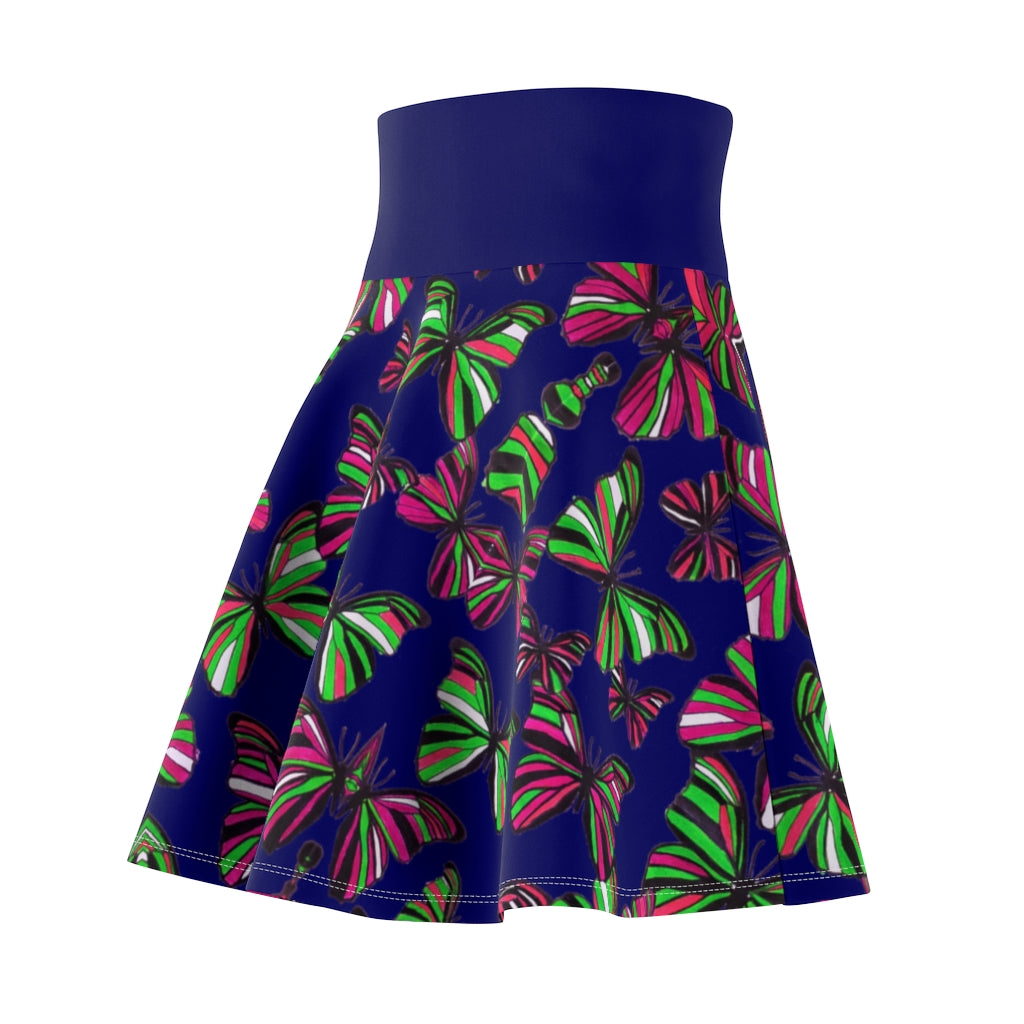 Butterflies Ink Skater Skirt