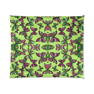 Butterflies Lime Comforter