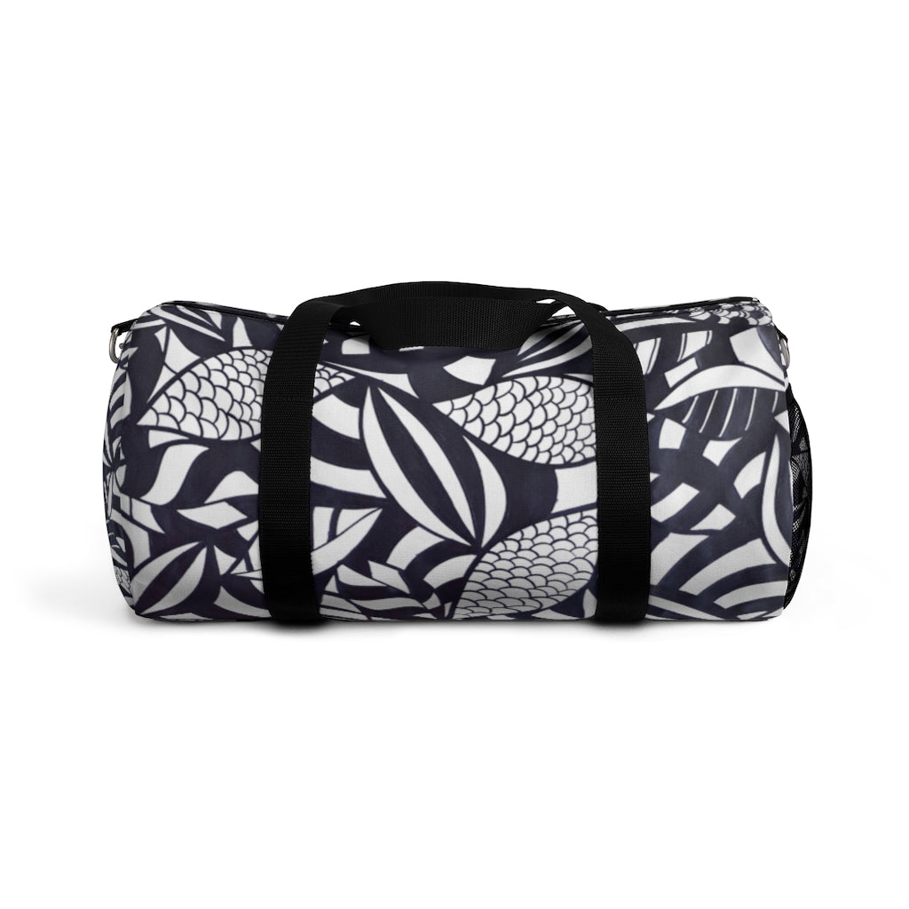 Tropical Minimalist Jet White Duffel Bag