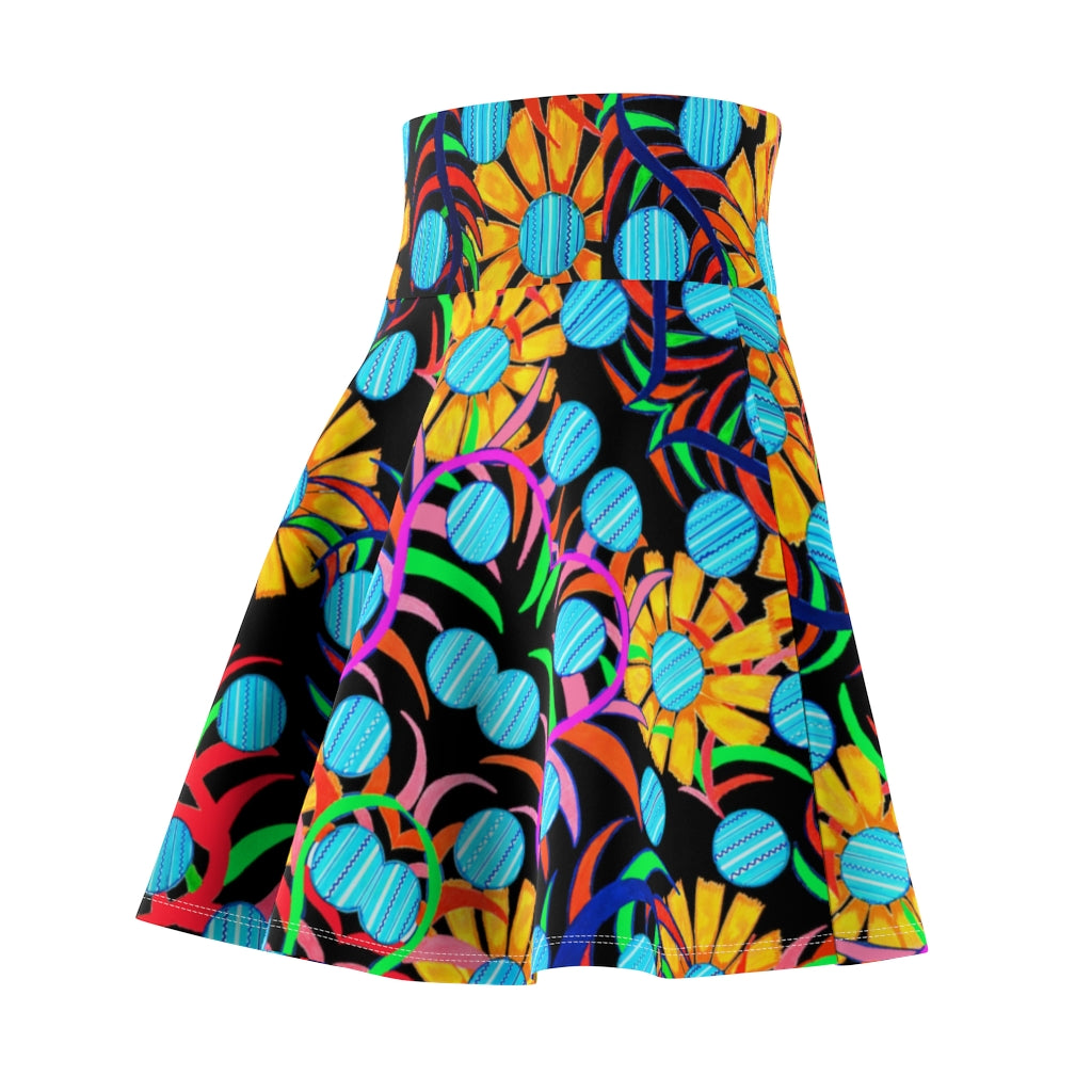 Sunflower Jet Black Skater Skirt