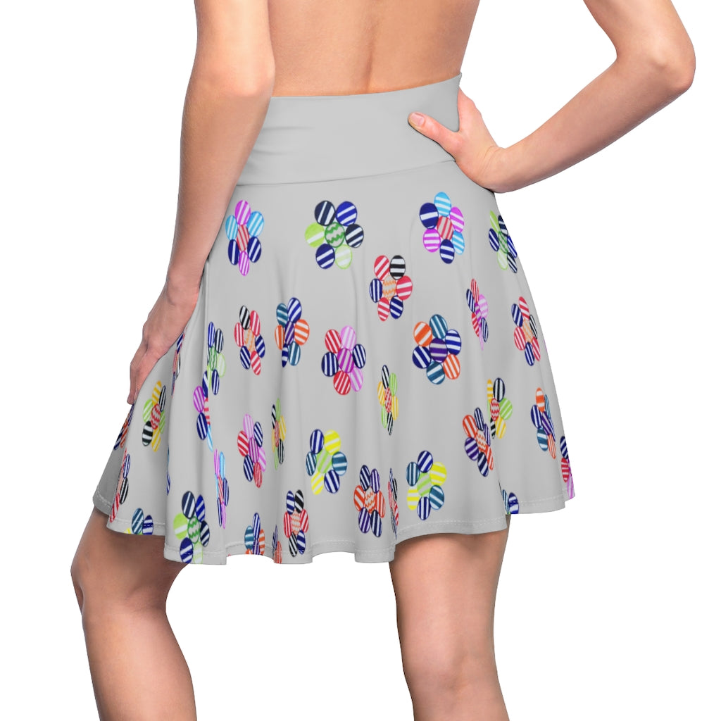 Slate Candy Florals Skater Skirt