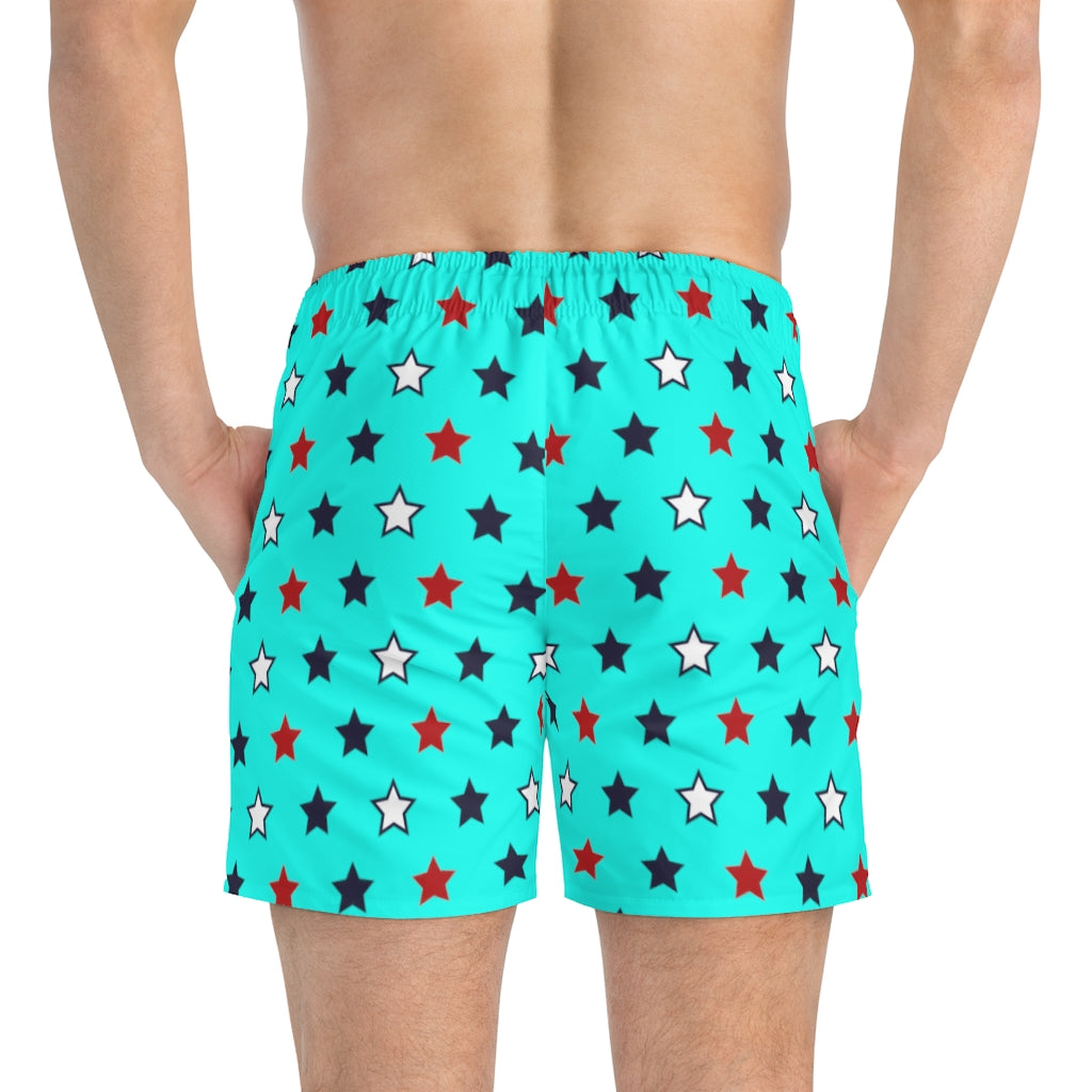 Men's Starboy Cyan Swimming Trunks