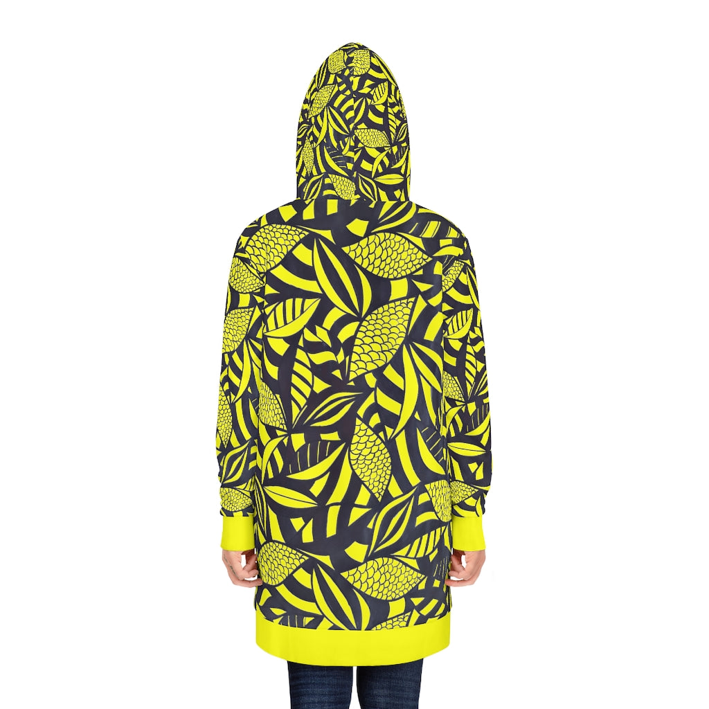 Tropical Minimalist Canary Hoodie Dress (AOP)