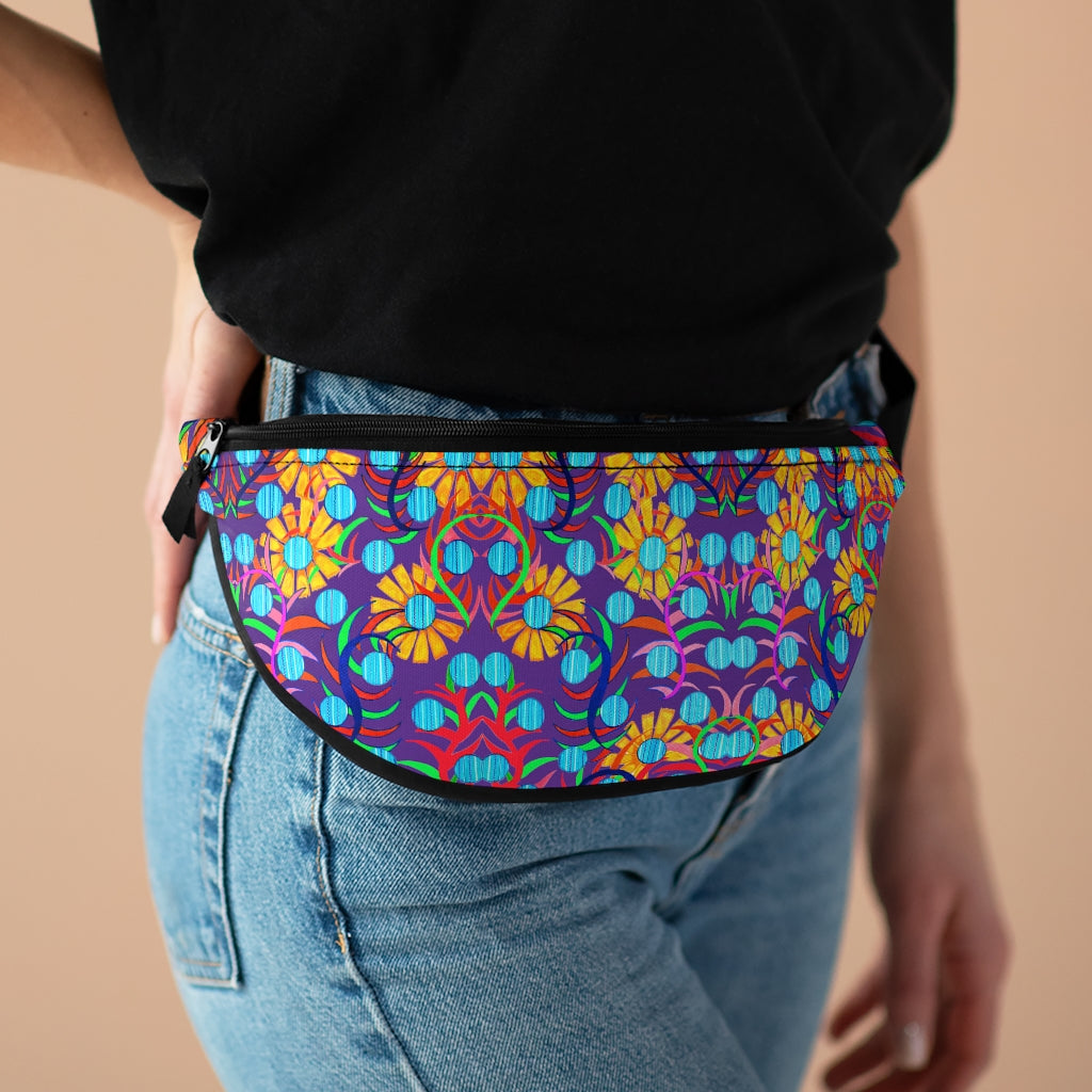 Sunflower Purple Fanny Pack