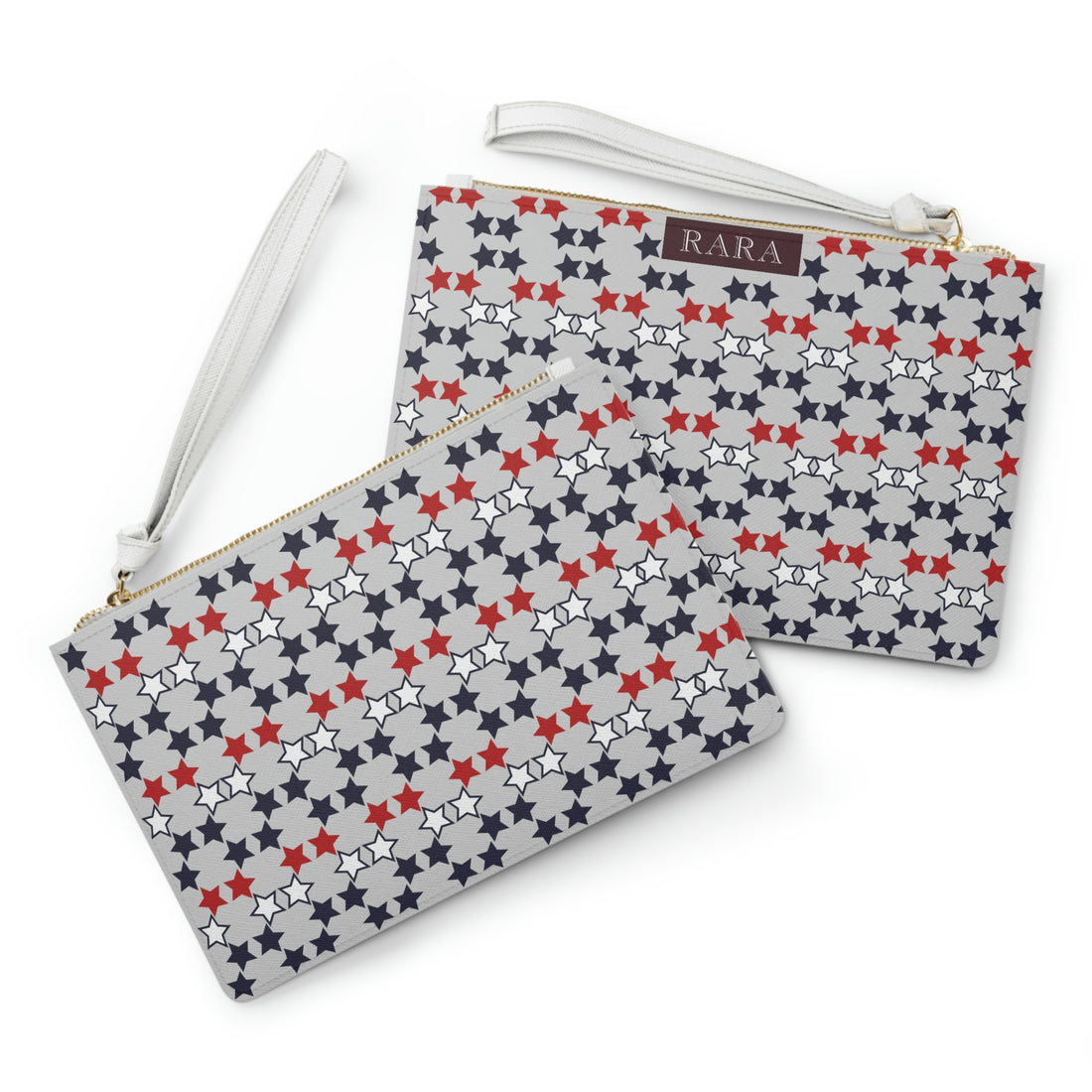 slate star print clutch bag