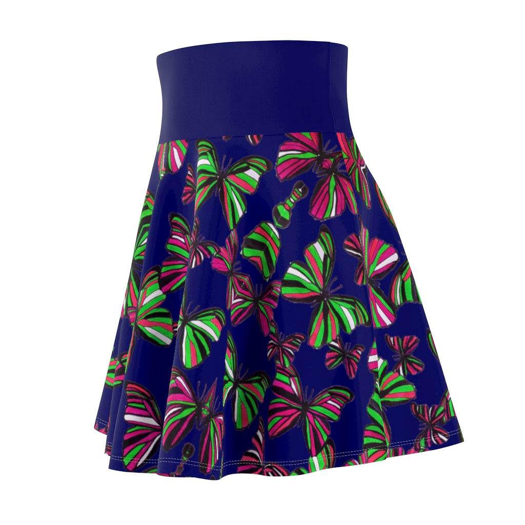 Butterflies Ink Skater Skirt