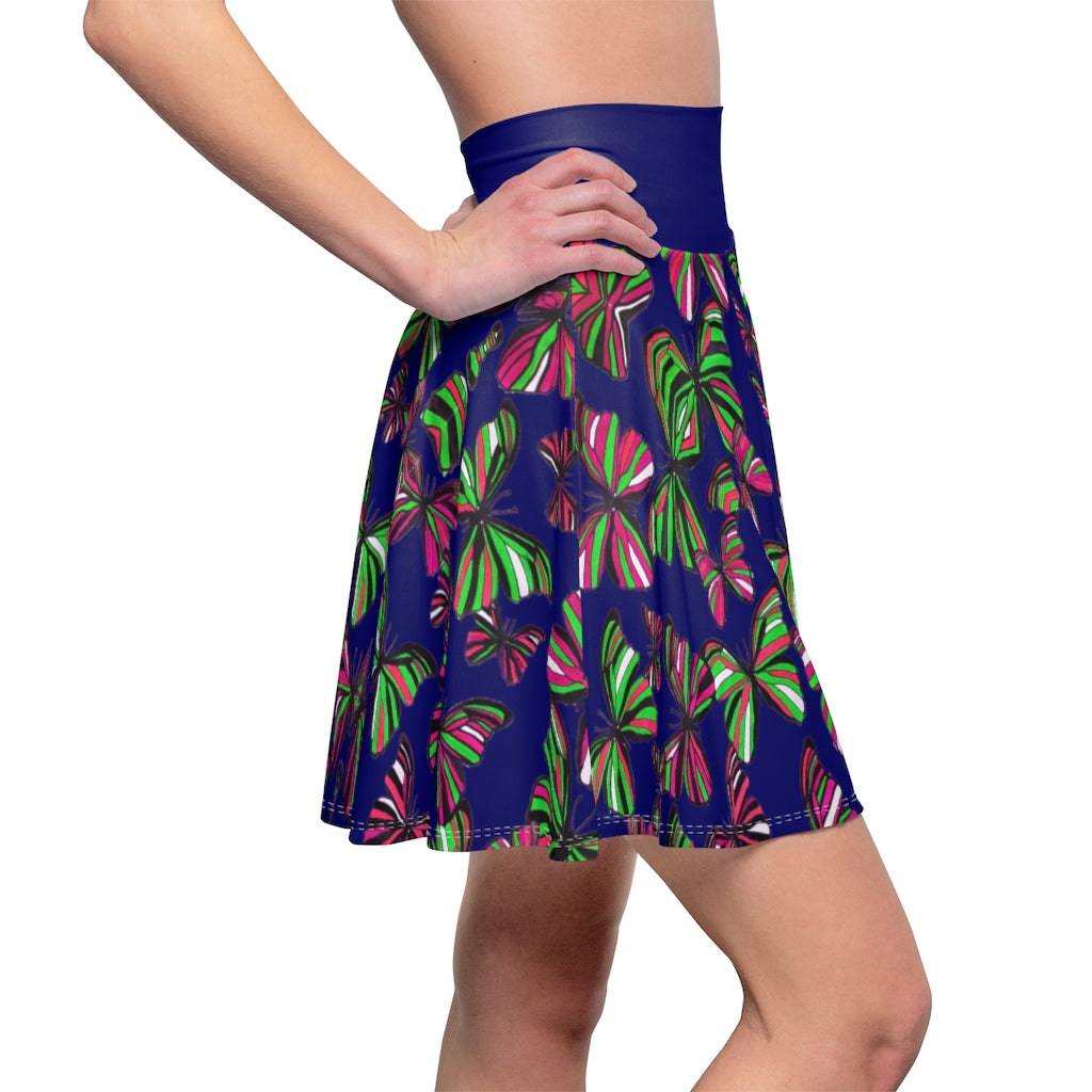 Butterflies Ink Skater Skirt