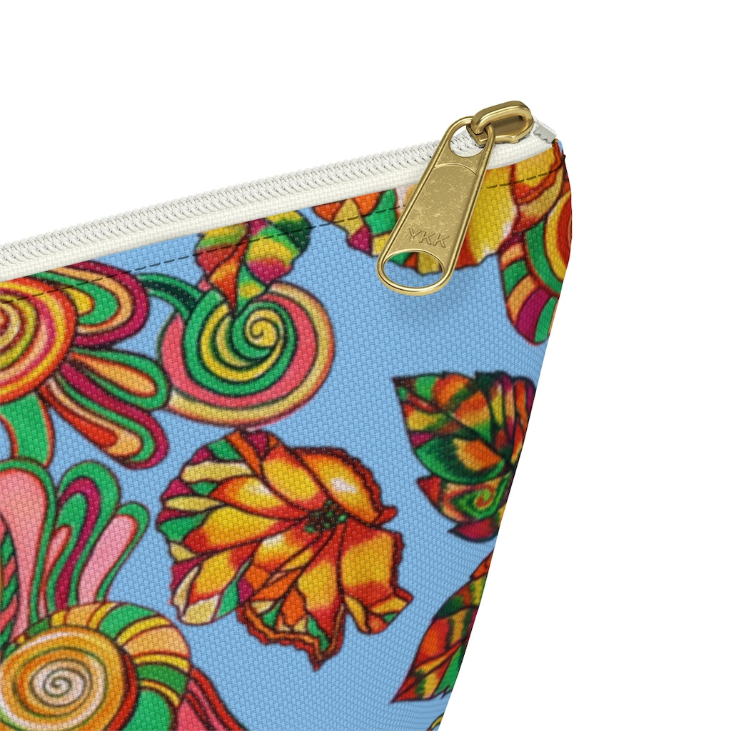 Sky Artsy Floral Accessory Pouch